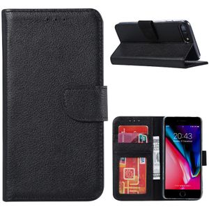 Hoesje geschikt voor iPhone 7 Plus / 8 Plus - Bookcase Zwart - portemonnee hoesje