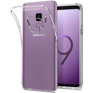 Hoesje geschikt voor Samsung Galaxy S9 Hoesje Transparant - Siliconen Case