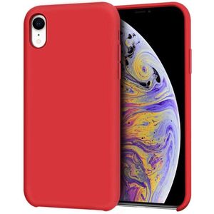 Hoesje geschikt voor Apple iPhone Xr - Anti Scratch - Silicone case - Kunststof - Soft cover - Rood