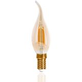 E14 LED Filament Lamp - 2200K Warm Wit - 2,5W - Dimbaar - C35T - Vlam - Amber