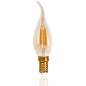 E14 LED Filament Lamp - 2200K Warm Wit - 2,5W - Dimbaar - C35T - Vlam - Amber