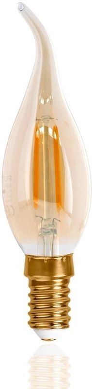 E14 LED Filament Lamp - 2200K Warm Wit - 2,5W - Dimbaar - C35T - Vlam - Amber