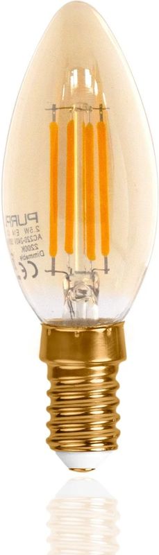 E14 LED Filament Lamp - Warm Wit - 5W - Dimbaar - Kaars C35