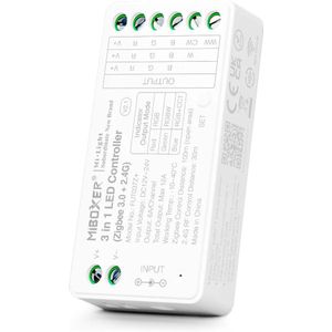 Miboxer - FUT037Z+ - LED Controller - Zigbee 3.0 - 3-in-1 - RGB/RGBW/RGB+CCT