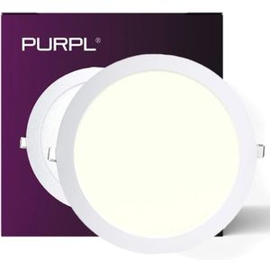 LED Downlight - 24W - ø240mm - 4000K Helder Wit - IP40 - Inbouw - Rond - Wit