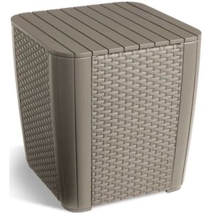 Allibert Luzon opbergtafel cappuccino - 39 x 39 x 43