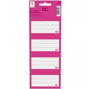 1000 Naamstickerlabels - 75x50 Mm - 5 Kleuren (rood, Blauw, Groen, Oranje, Paars) - Zelfklevend, Wit Midden - Ideaal Voor Feesten, Kantoor, School