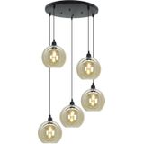 Design hanglamp amber, Giada, 5L