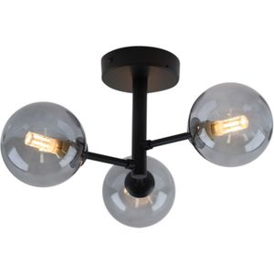 Moderne badkamer plafondlamp zwart, Amer, IP44