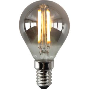 Dimbare Olucia E14 LED lamp, P45, 3W, Smoke glas, 2200k
