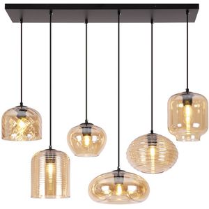 Moderne hanglamp amber, Caia