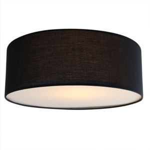 Olucia Mendy - Plafondlamp - Zwart - E27
