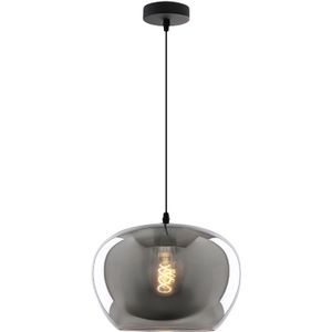 Grijze hanglamp Vidro, glas, design