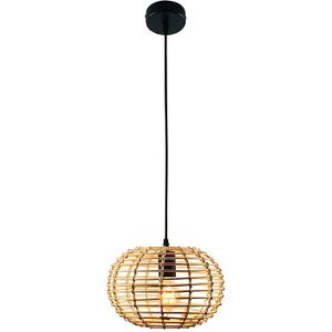 Rotan hanglamp bruin, Roza