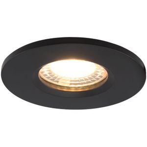 Ronde badkamer inbouwspot Jule, zwart, IP65