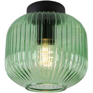 Olucia Charlois - Plafondlamp - Groen/Zwart - E27
