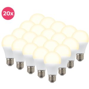 20-pack Cenor E27 A60 LED lamp warm wit, 8,5W