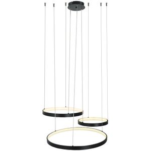 Design hanglamp zwart, Giorgio, 60W, 2700K LED, 3-staps dimbaar