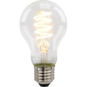 Dimbare Olucia E27 LED lamp, Tuelo, A60, 4W, transparant glas, 2700k