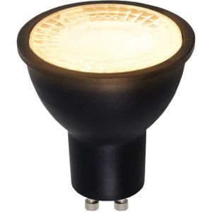 Dimbare Olucia GU10 LED lamp, Antonie, zwart, 5W, 2700K