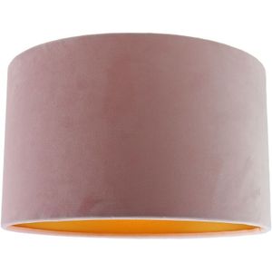 Roze met gouden plafondlamp Krista, 30cm