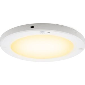 Witte plafondlamp met sensor Luan, kunststof, 20w, 3000K LED