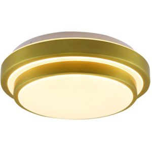 Moderne badkamer plafondlamp goud, Jaro, 12W, 3000K LED, IP44