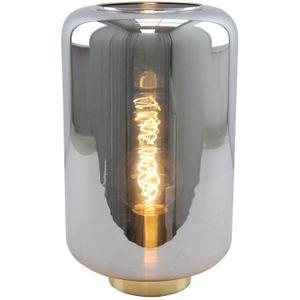 Gouden tafellamp Keanu, glas, design