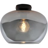 Grijze plafondlamp Vidro, glas, design, medium