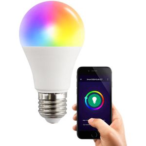 E27 Wifi Smart LED Lamp, alle kleuren en warm wit