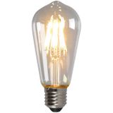 Dimbare Olucia E27 Edison LED lamp, ST58, 5W, Transparant glas, 2700k