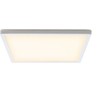 Witte plafonnière Shona, vierkant, 3-staps dimbaar, 18w, 3000K LED