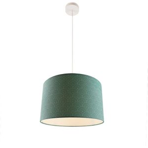 Groene hanglamp met rondjes motief