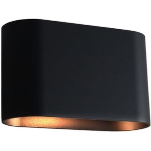 Moderne Rodigo wandlamp, zwart