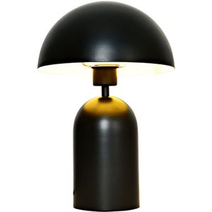 Moderne tafellamp zwart, Isha, met schakelaar