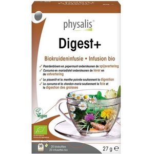 Physalis Biokruideninfusie Digest+ Theebuiltjes 20Stuks