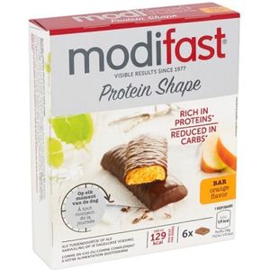 Modifast Protein Shape Reep  Sinaasappel Smaak 6Stuks