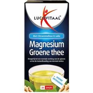 Lucovitaal Thee Magnesium Groene Thee Theebuiltjes 20Stuks