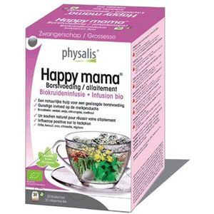 Physalis Biokruideninfusie Happy Mama Theebuiltjes 20Stuks