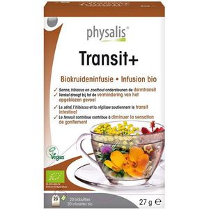 Physalis Biokruideninfusie Transit+ Theebuiltjes 20Stuks