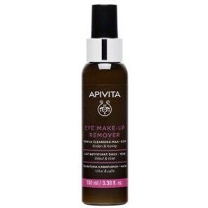 Apivita Face Care Cleansers Gentle Eye Make-up Remover with Honey & Linde Melk Gevoelige Ogen 100ml