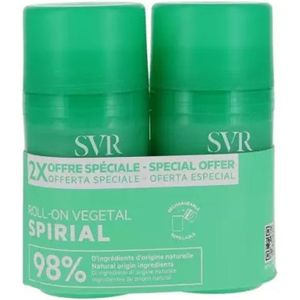 SVR Spirial Duo Plantaardige Deodorant Roll-On 2x50ml