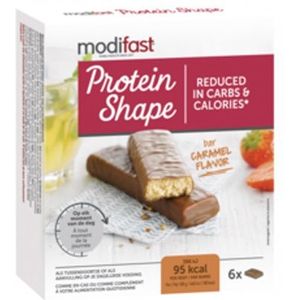Modifast Protein Shape Reep  Melkchocolade + Caramel 6Stuks