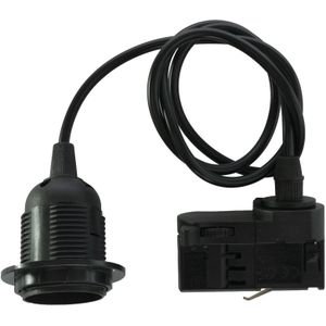 Powergear - LED Railverlichting - Zwart - E27 Fitting met Snoer