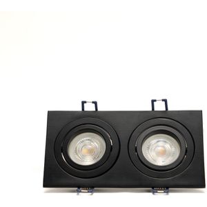 LED Strip profiel Aluminium afdekkap Zwart 3M | 28x10mm | Inbouw