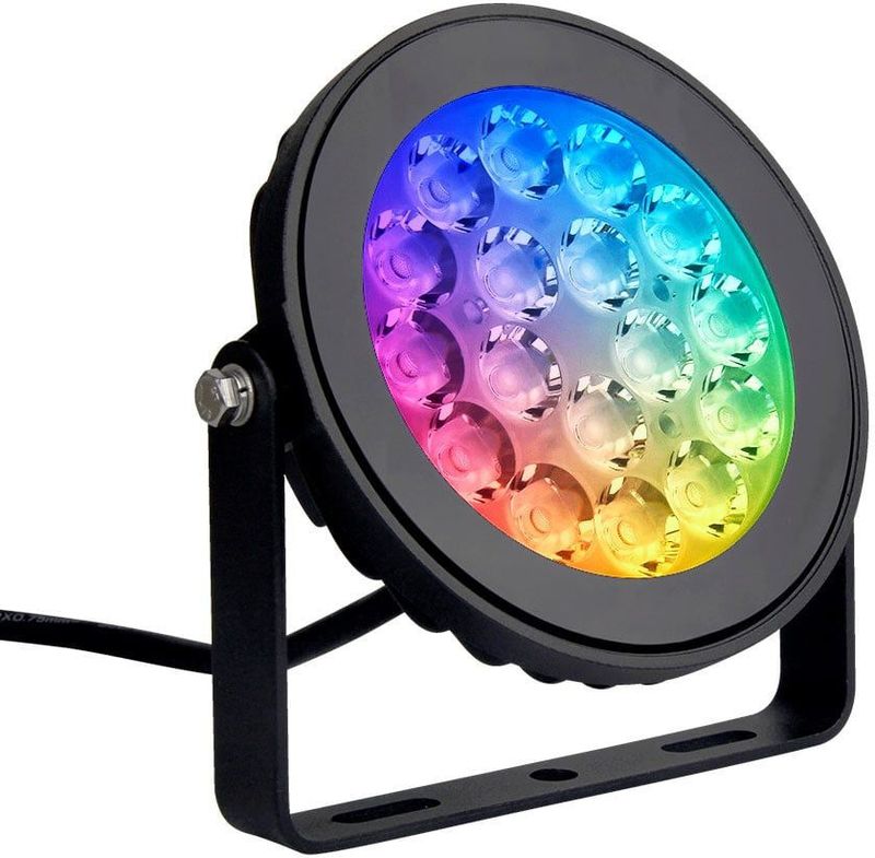 LED Tuinlamp RGB+CCT 9W IP66 Zwart