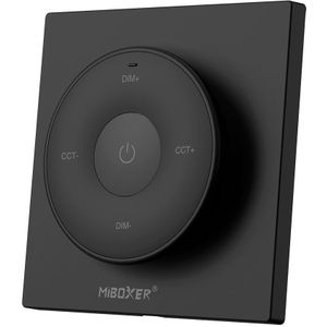 K2 - Mini Wandpaneel & Afstandsbediening - Draadloos - 2,4GHz - Voor CCT & Enkelkleurige LED Verlichting