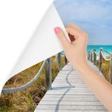 Fotobehang - Pad naar blauwe zee, premium print, inclusief behanglijm