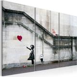 Schilderij - Girl With a Balloon by Banksy