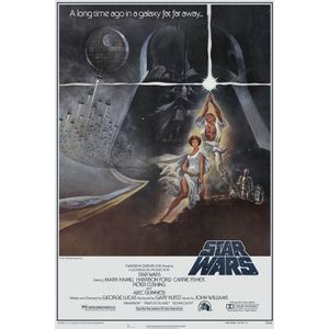 Poster- Star wars, a long time ago in a galaxy far far away, Filmposter